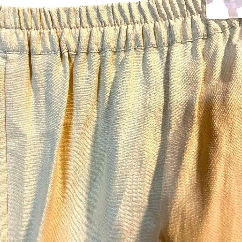 Meleose Studio Silk Pull On Pants Yellow M - Picture 5 of 7